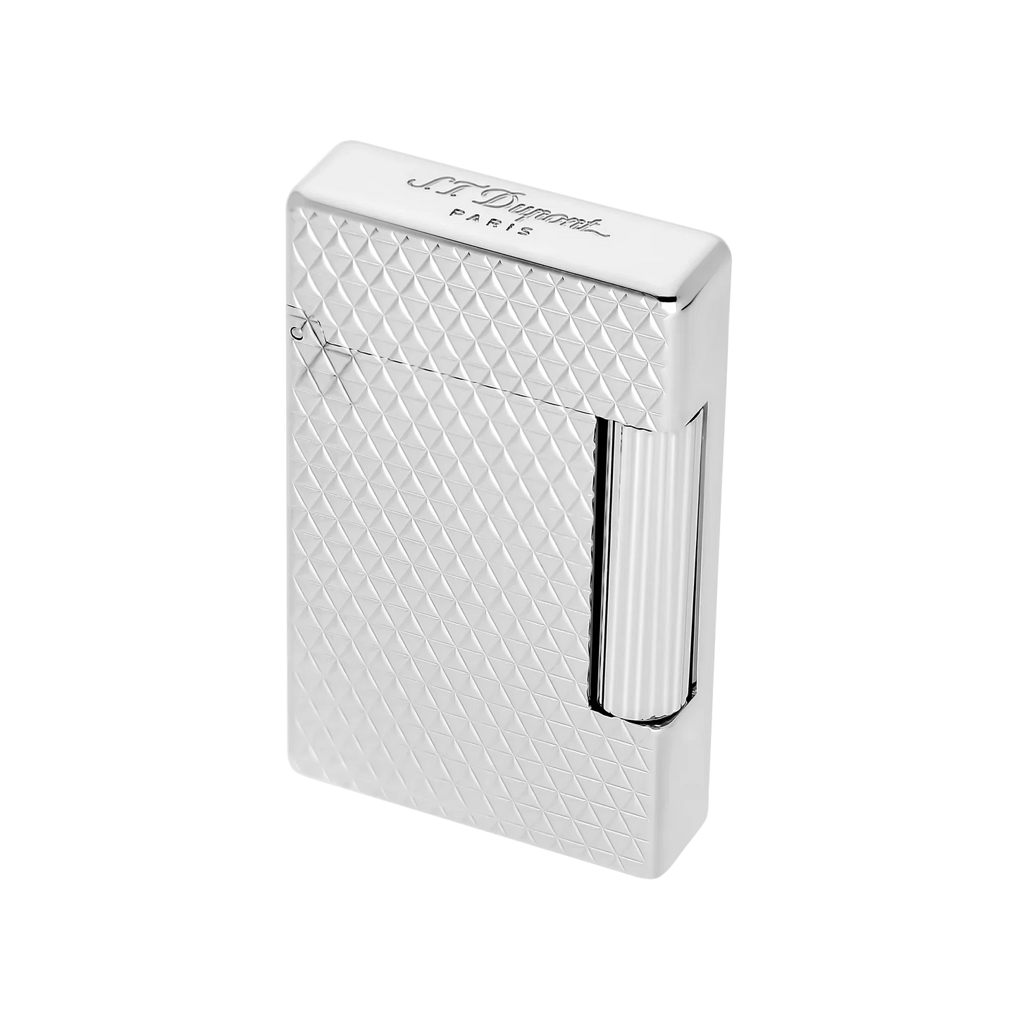 S.T. DUPONT INITIAL DIAMOND HEAD SILVER LIGHTER/BRIQUET 020820