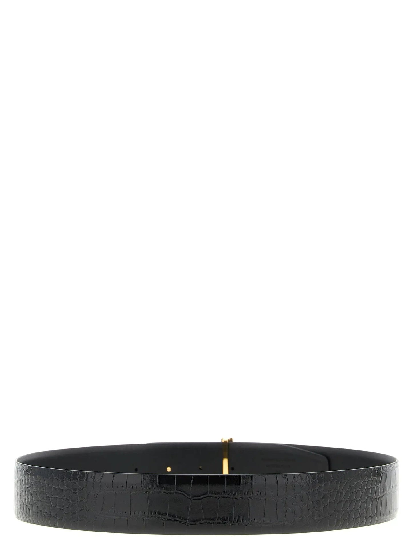 Tom Ford Black Calfskin Regular Belt