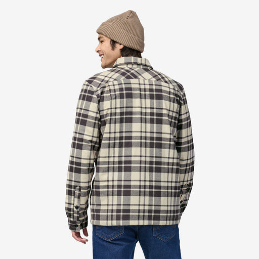 Patagonia Men's Insulated Organic Cotton Midweight Fjord Flannel Shirt Ice Caps: Smolder Blue