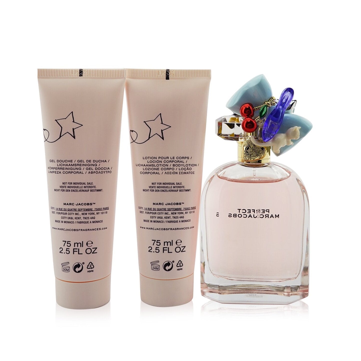 Marc Jacobs Perfect Coffret: Eau De Parfum Spray 100ml/3.3oz + Body Lotion 75ml/2.5oz + Shower Gel 75ml/2.5oz 3pcs