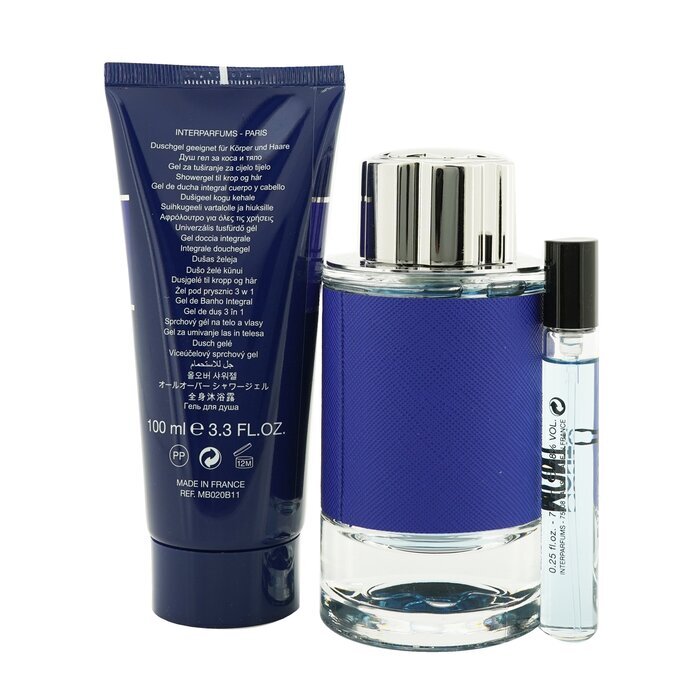 Montblanc Explorer Ultra Blue Coffret: EDP Spray + EDP Spray 7.5ml + Shower Gel 3pcs 100ml
