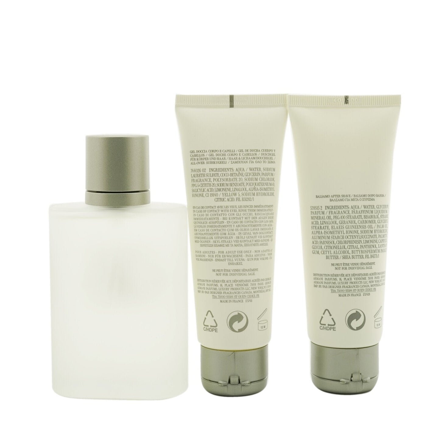 Giorgio Armani Acqua Di Gio Coffret: Eau De Toilette Spray 100ml/3.4oz + All Over Body Shampoo 75ml/2.5oz + A/S Balm 75ml/2.5oz 3pcs