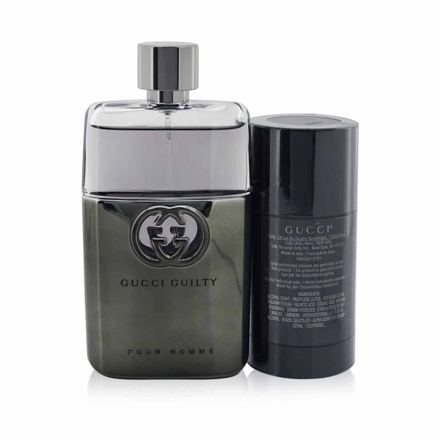 Gucci Guilty Pour Homme Coffret: Eau De Parfum Spray 90ml/3oz + Travel Spray 15ml/0.5oz 2pcs