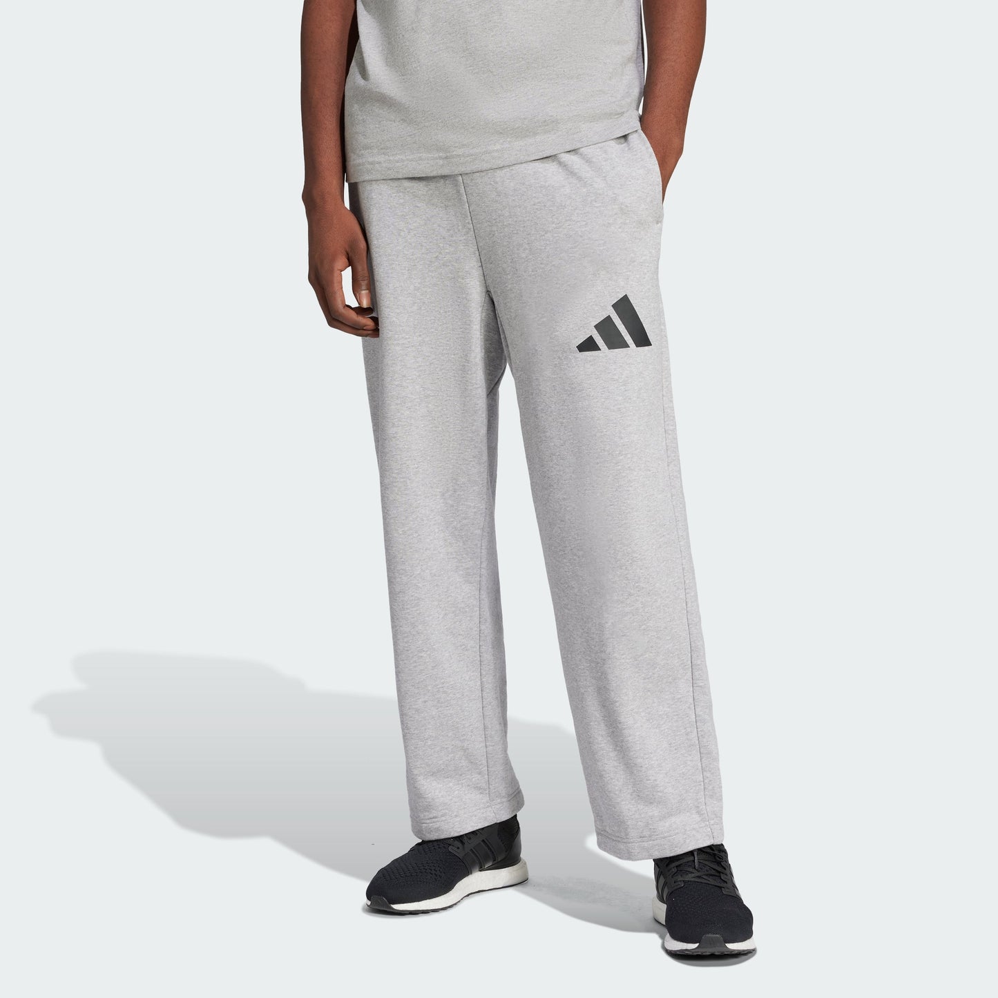 Men's adidas Essentials Wide Leg 3 Bar Logo Pants