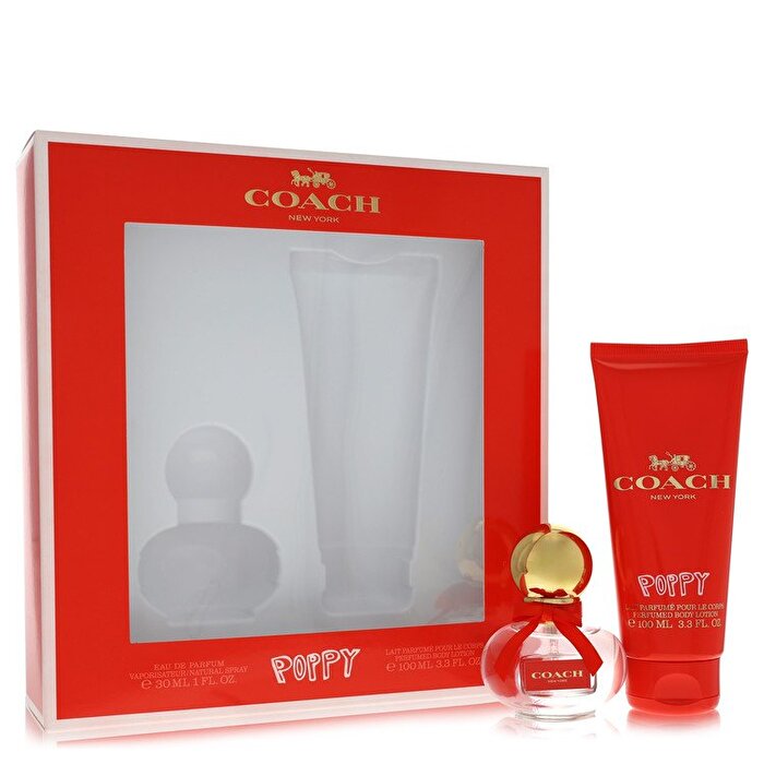 Coach Poppy Gift Set - Eau De Parfum Spray + Body Lotion 3.3 oz