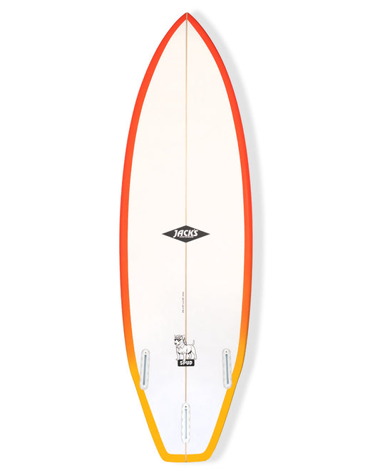 5'8 Spud - White/Red