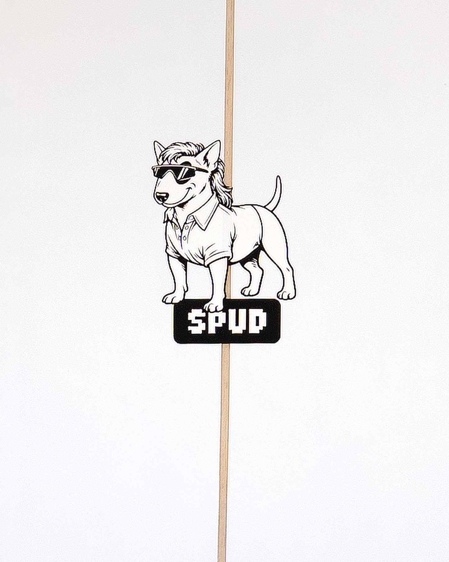 5'8 Spud - White/Red