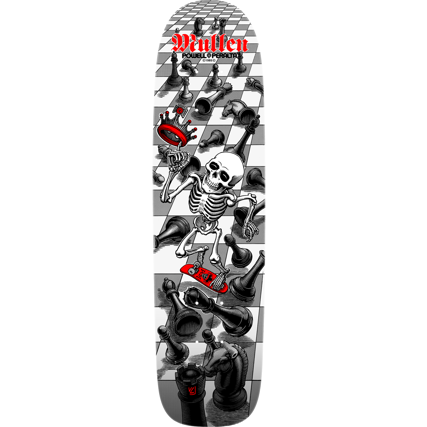 Bones Brigade Rodney Mullen 17th Series Deck - 7.4" White