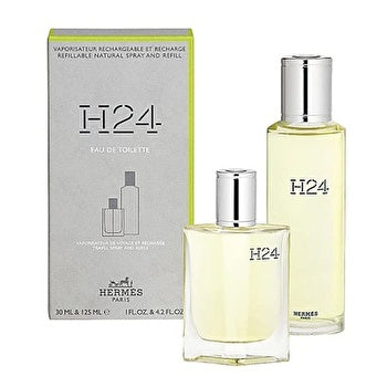 Hermes H24 Man Set Eau De Toilette Refillable & Eau De Toilette 125ml refill 30ml