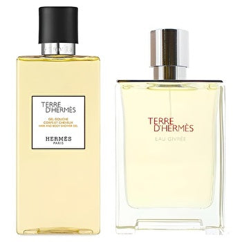 Hermes Terre D'hermes Eau Givree Man Eau De Parfum Refillable & Hair & Body Sg 80ml Travel Set 100ml
