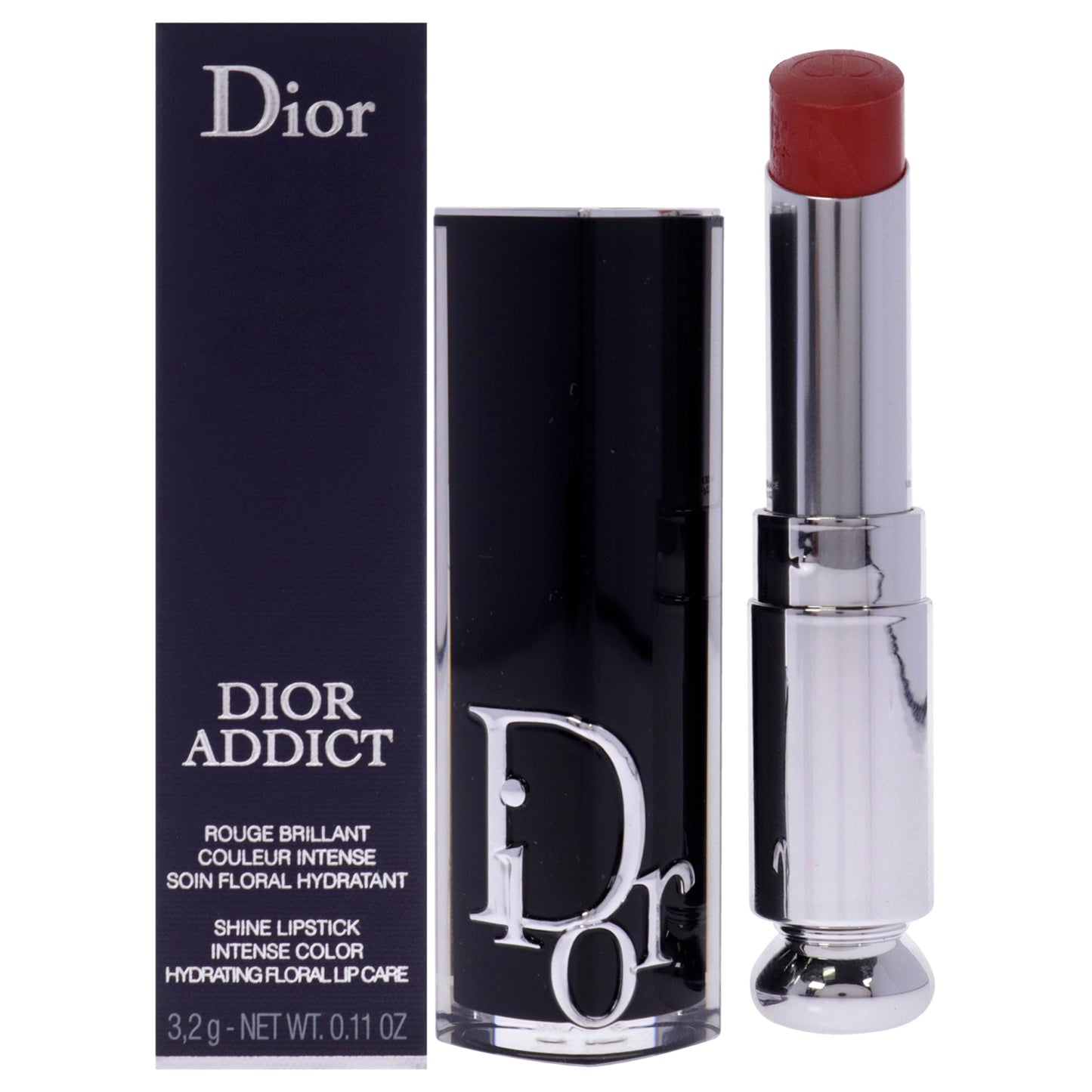 Dior Addict Hydrating Shine Lipstick - 636 Ultra Dior by Christian Dior for Women - 0.11 oz Lipstick (Refillable)