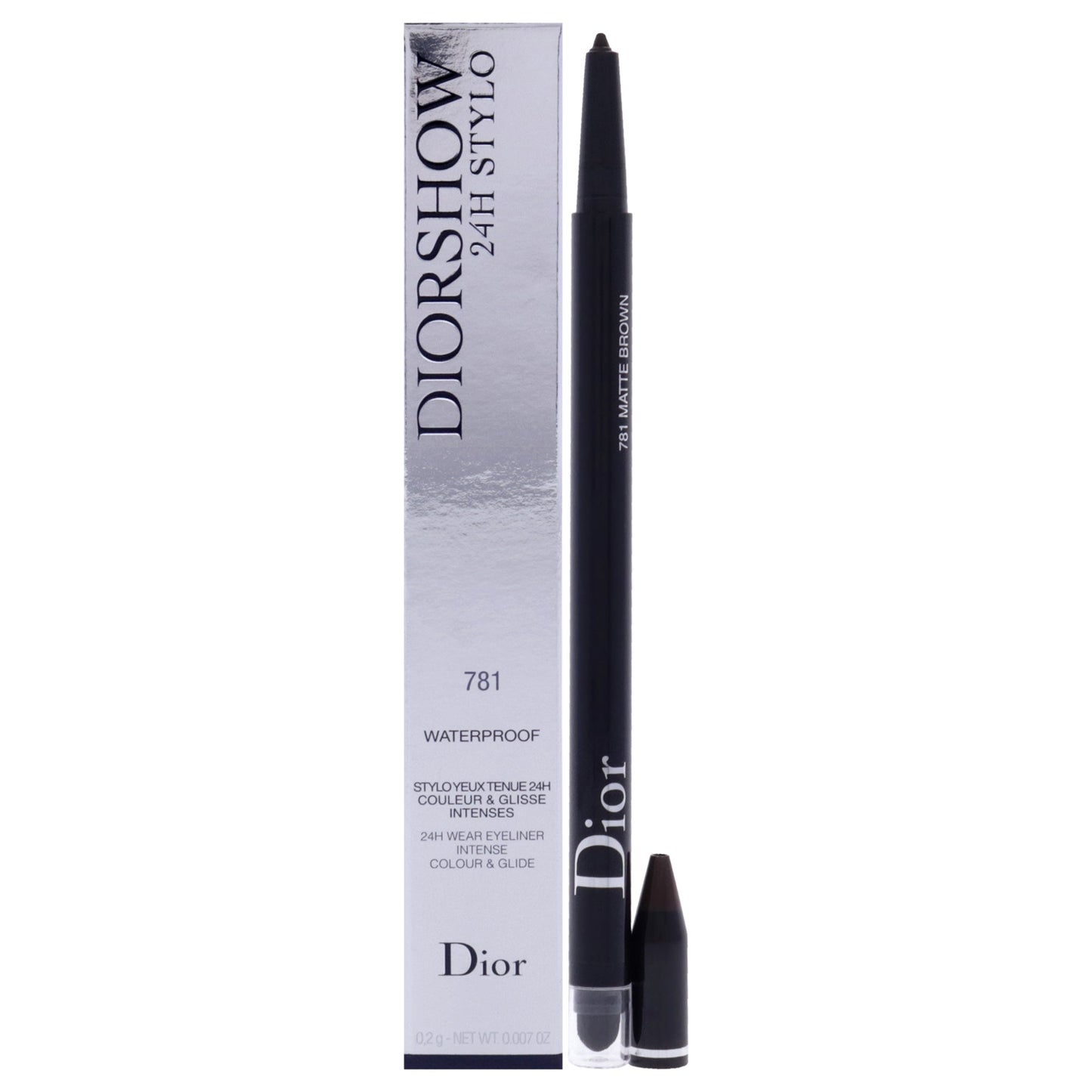 Christian Dior Diorshow 24H Stylo Waterproof Eyeliner - 781 Matte Brown by Christian Dior for Women - 0.007 oz Eyel