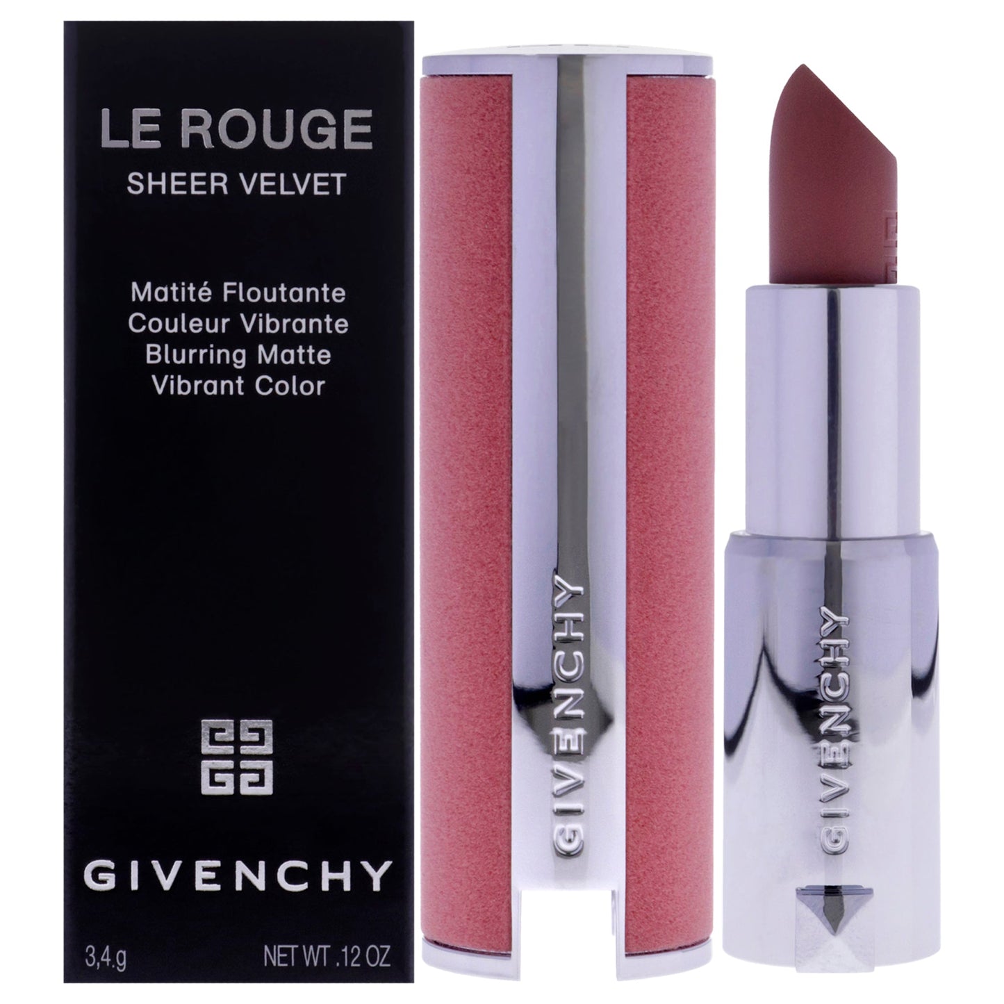 Givenchy Le Rouge Sheer Velvet Matte Lipstick - 10 Beige Nude by Givenchy for Women - 0.12 oz Lipstick (Refillable)