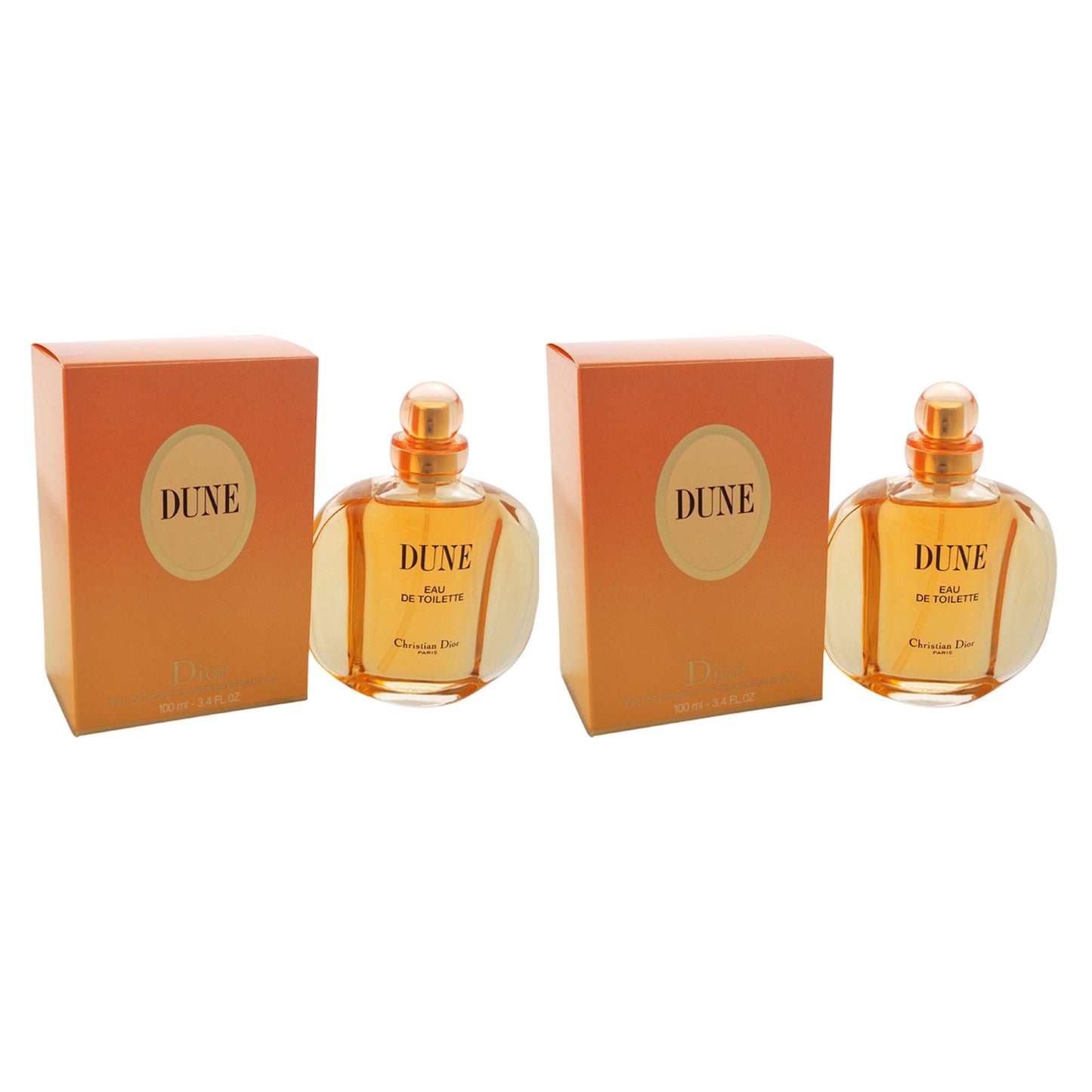 Dune by Christian Dior for Women - 3.4 oz EDT Spray - Pack of 2