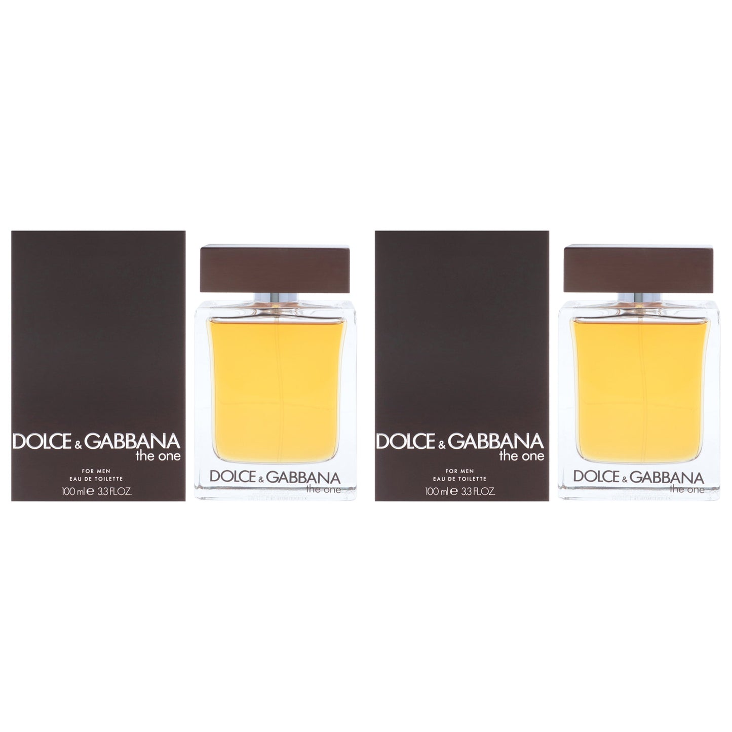 Dolce & Gabbana The One by Dolce and Gabbana for Men - 3.3 oz EDT Spray - Pack of 2