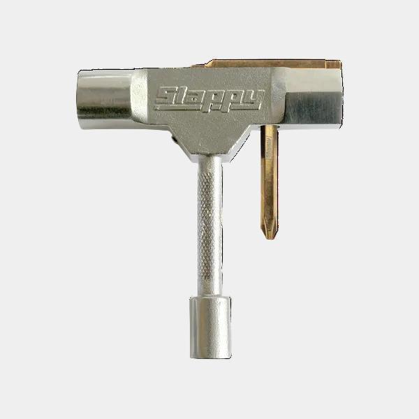 Slappy Trucks ST1 Standard Skate Tool with Rethreader and Bearing Press Silver