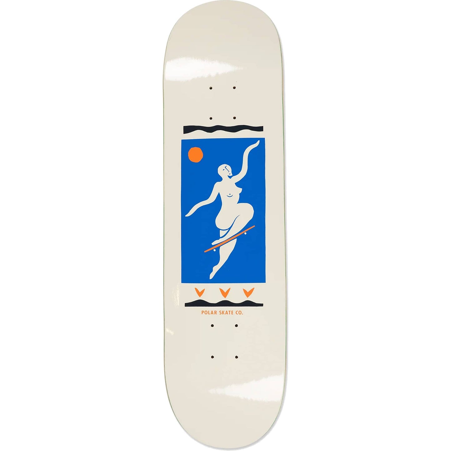 Polar Team No Comply Cream Skateboard Deck 8.75"