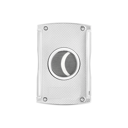 S.T. DUPONT Chequered Chrome Maxijet Cigar Cutter/Coupe-cigare 003257