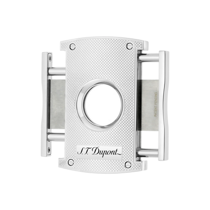 S.T. DUPONT Chequered Chrome Maxijet Cigar Cutter/Coupe-cigare 003257