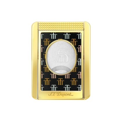 S.T. DUPONT Cigar Cutter/Coupe Cigare Chrome Trinidad Black 003477