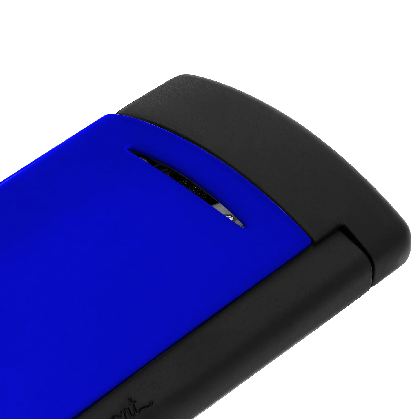 S.T. DUPONT Minijet Lacquer Neon Blue Lighter/Briquet 010871