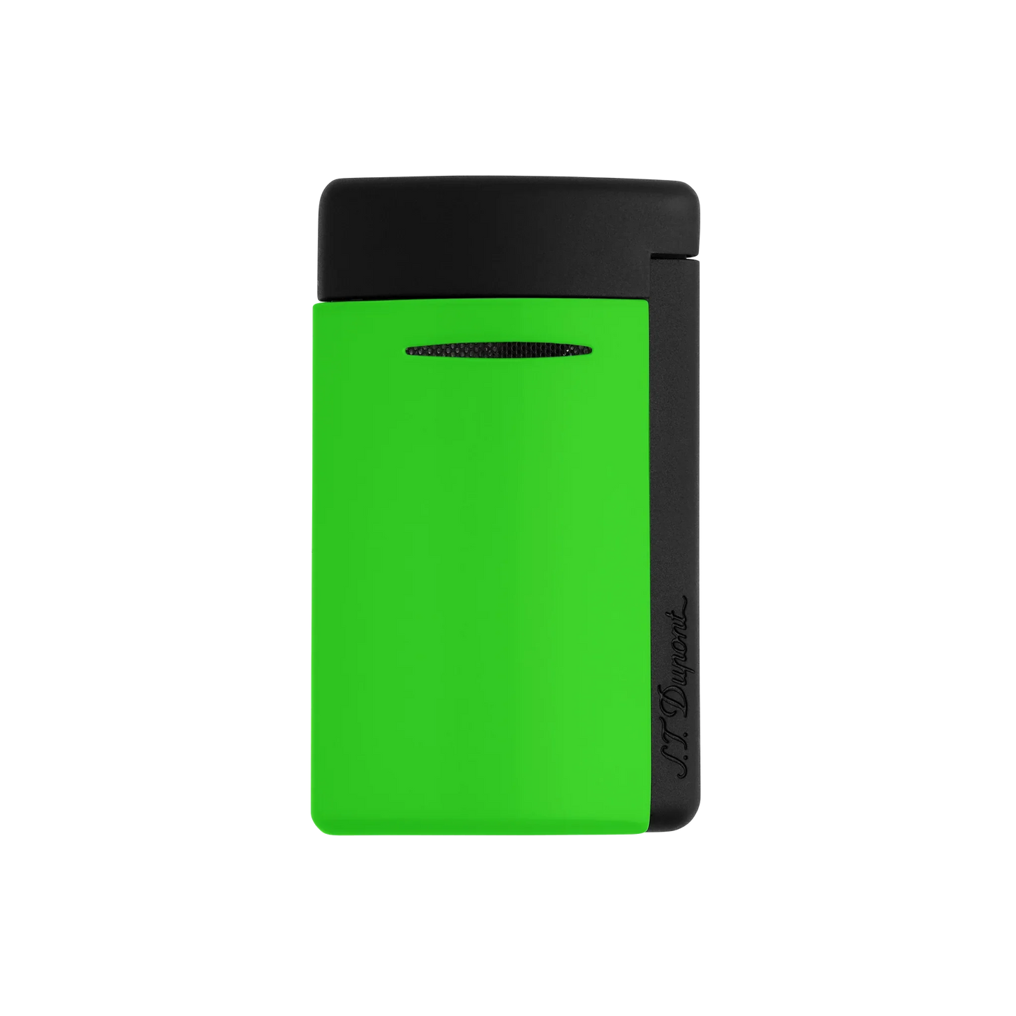 S.T. DUPONT Minijet Lacquer Neon Green Lighter/Briquet 010872