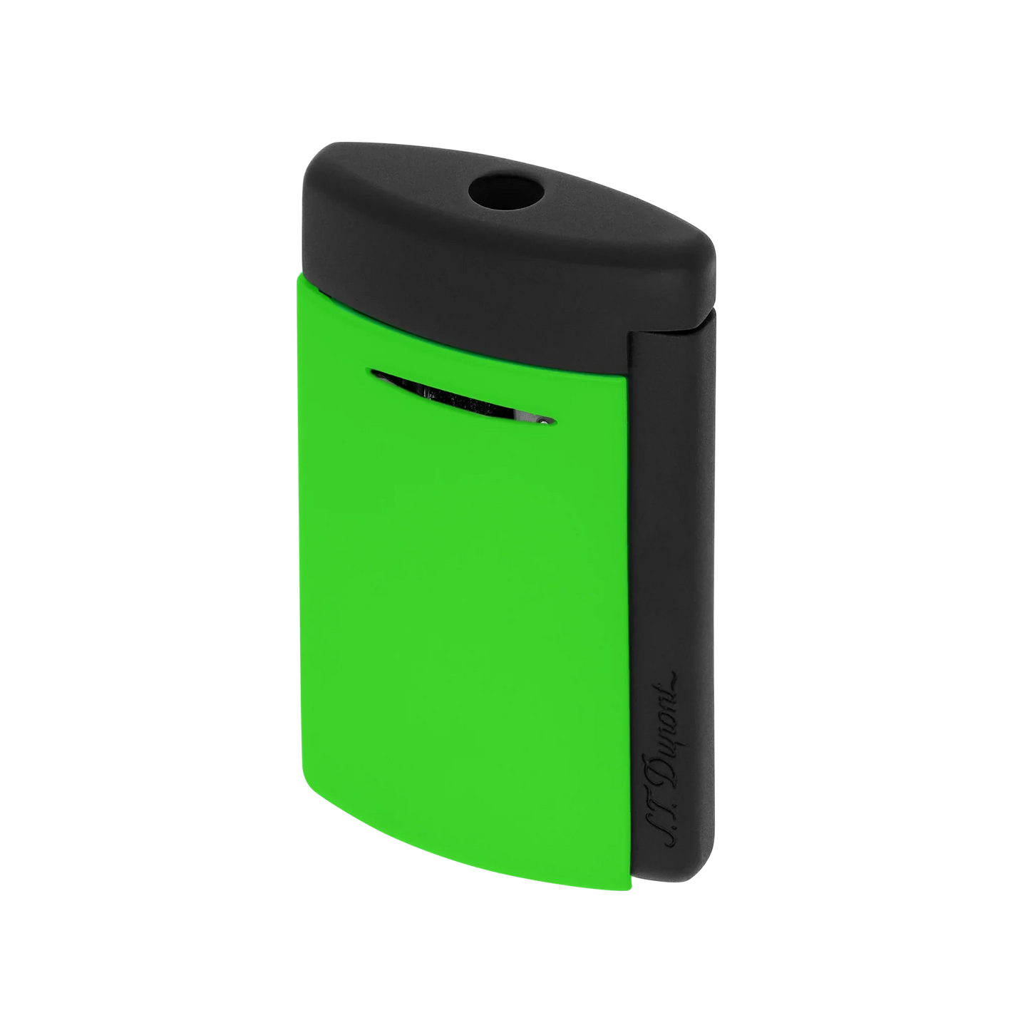 S.T. DUPONT Minijet Lacquer Neon Green Lighter/Briquet 010872