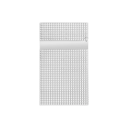 S.T. DUPONT LIGNE 2 DIAMOND HEAD SILVER LIGHTER/BRIQUET 016184