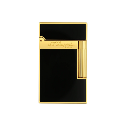 S.T. DUPONT LIGNE 2 BLACK LACQUERED GOLD LIGHTER/BRIQUET 016884