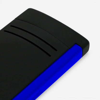 S.T. Dupont Maxijet Fluo Matte Black & Neon Blue Lighter 020171