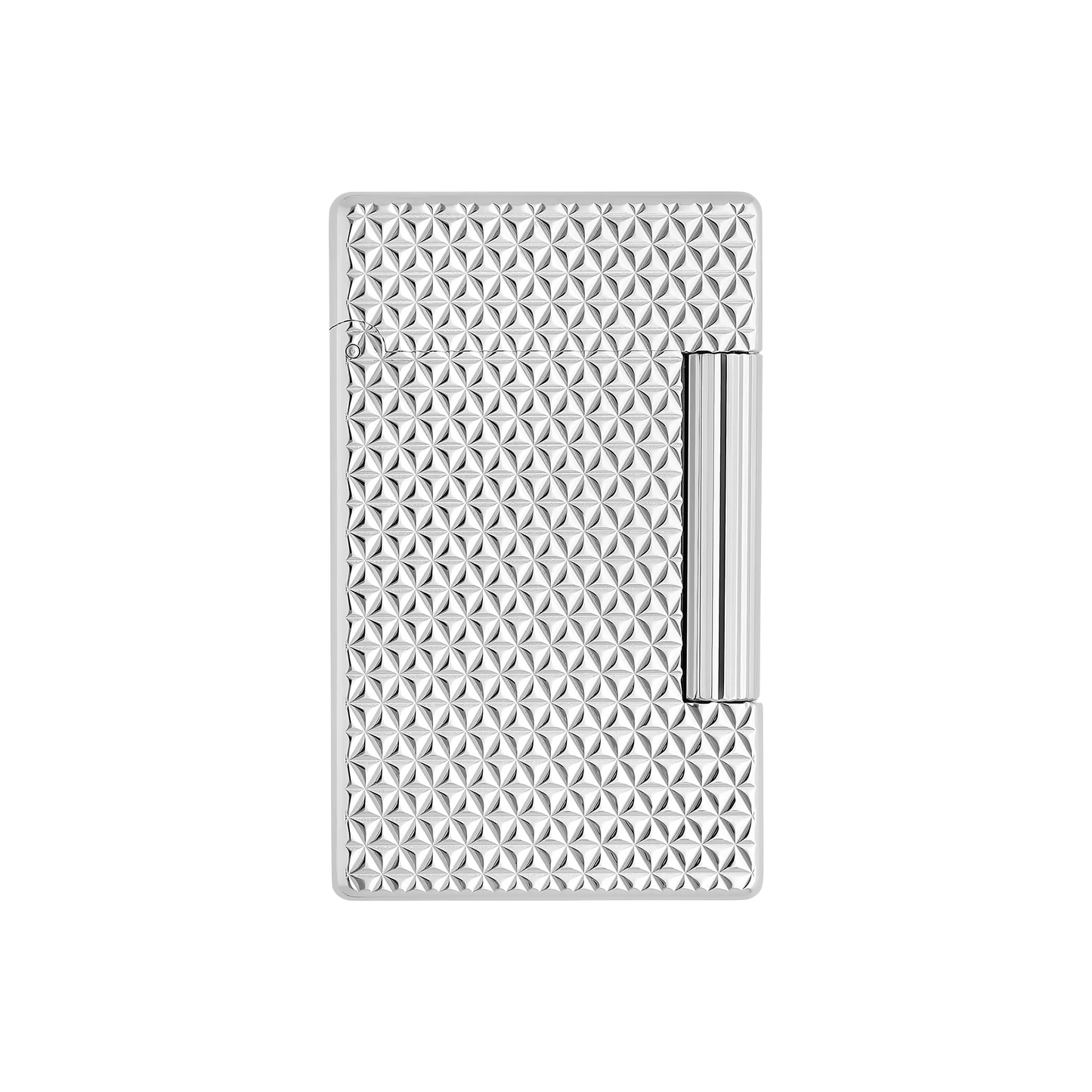 S.T. DUPONT INITIAL DIAMOND HEAD SILVER LIGHTER/BRIQUET 020820