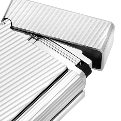 S.T. DUPONT INITIAL DIAGONAL SILVER LIGHTER/BRIQUET 020830