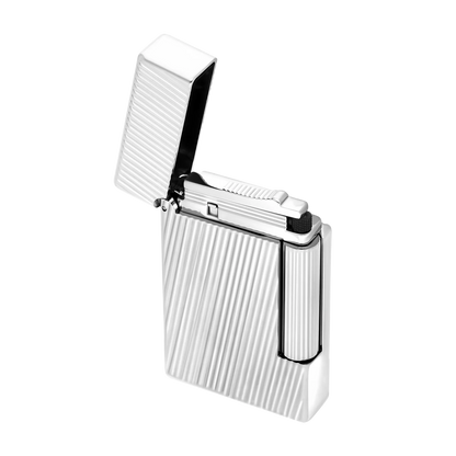 S.T. DUPONT INITIAL DIAGONAL SILVER LIGHTER/BRIQUET 020830