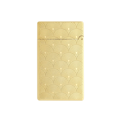 S.T. DUPONT Initial Cinetique Guilloche Golden Lighter/Briquet 020845