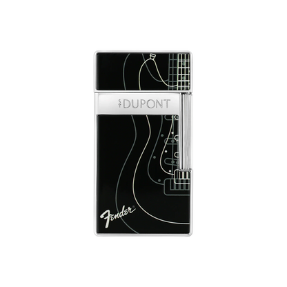 S.T. DUPONT Fender Biggy Black Lacquered Lighter/Briquet 025025