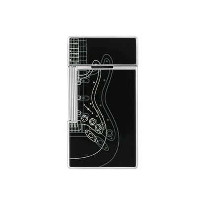 S.T. DUPONT Fender Biggy Black Lacquered Lighter/Briquet 025025