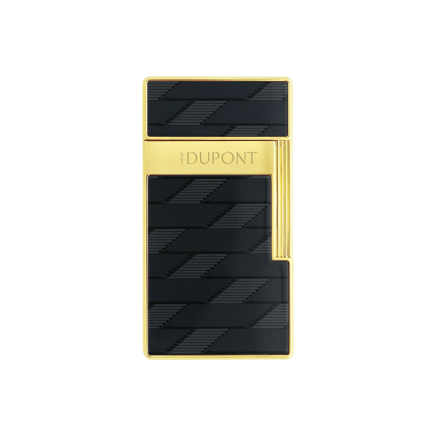 S.T. DUPONT Biggy Monogram 1872 Black Lacquered Lighter/Briquet 025079
