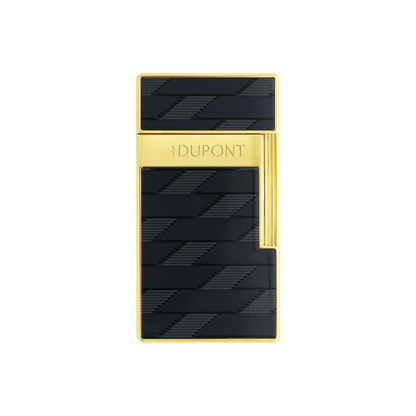 S.T. DUPONT Biggy Monogram 1872 Black Lacquered Lighter/Briquet 025079