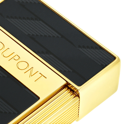 S.T. DUPONT Biggy Monogram 1872 Black Lacquered Lighter/Briquet 025079