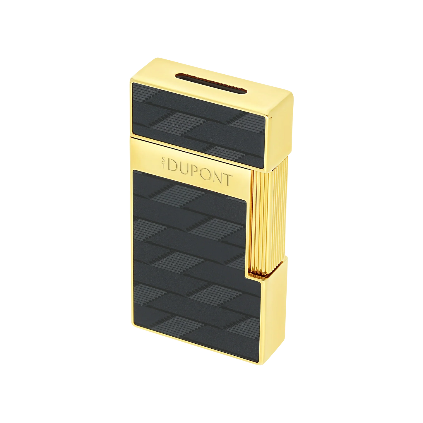 S.T. DUPONT Biggy Monogram 1872 Black Lacquered Lighter/Briquet 025079
