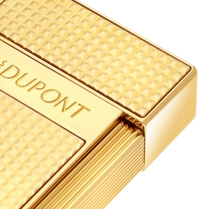 S.T. DUPONT Biggy Diamond Head Gold Lighter/Briquet 025209