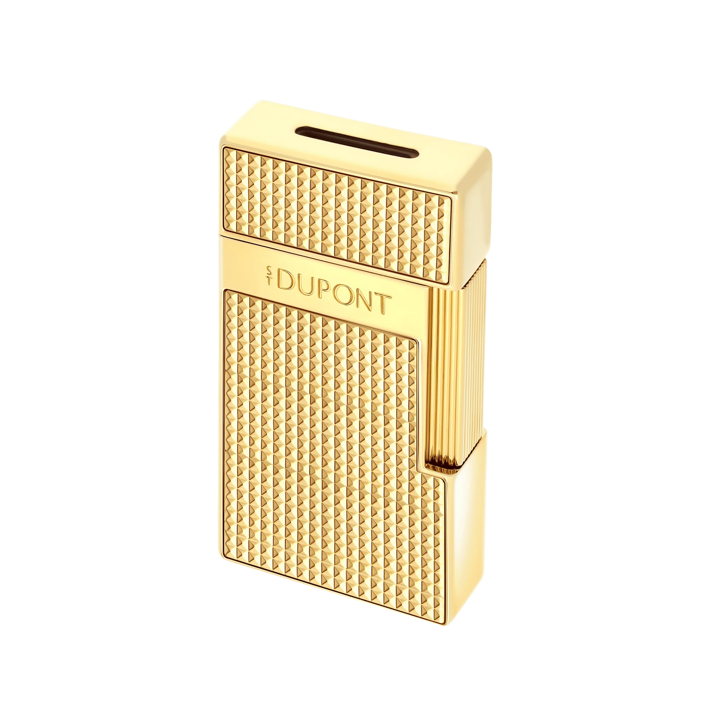 S.T. DUPONT Biggy Diamond Head Gold Lighter/Briquet 025209