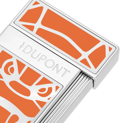 S.T. Dupont Slimmy Orlinski Lacquered Orange Lighter/Briquet 028063
