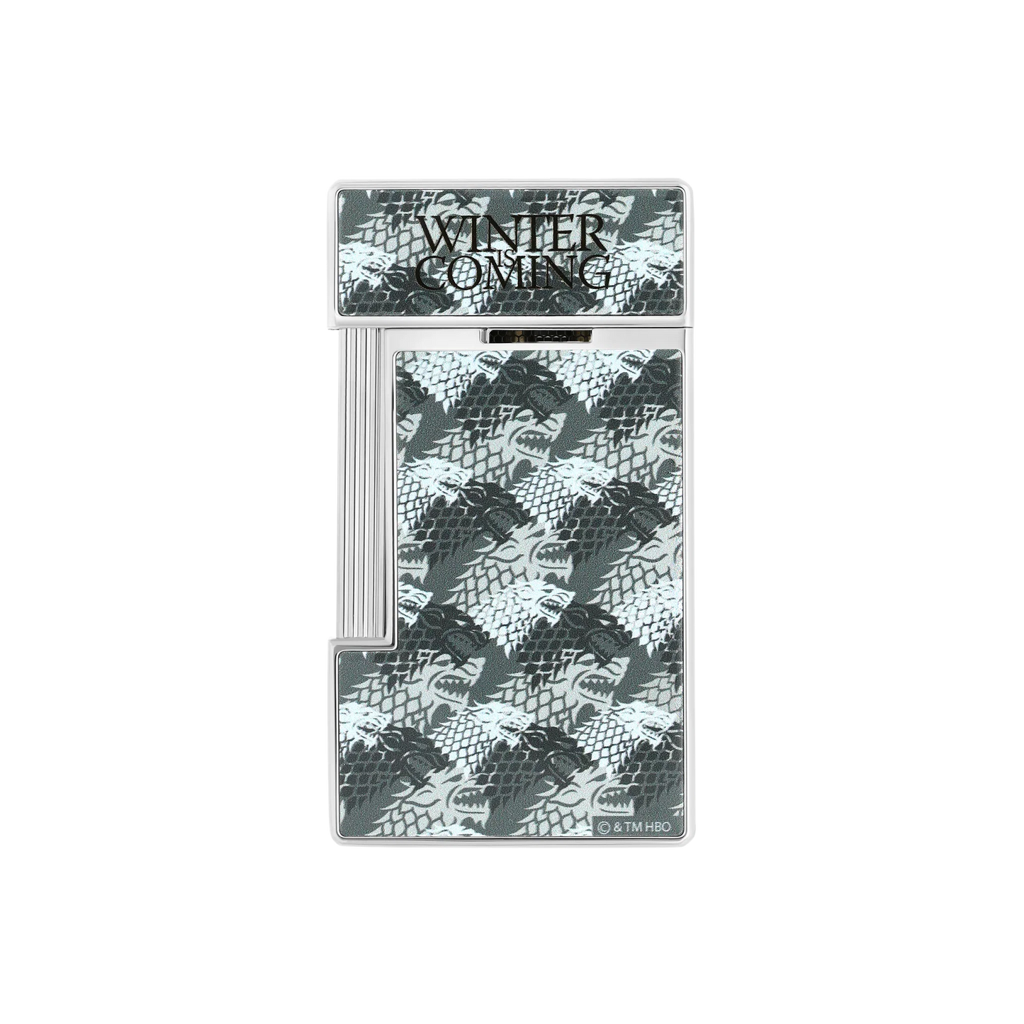 S.T. DUPONT Slimmy Lacquered Game of Thrones Light Grey Lighter/Briquet 028113