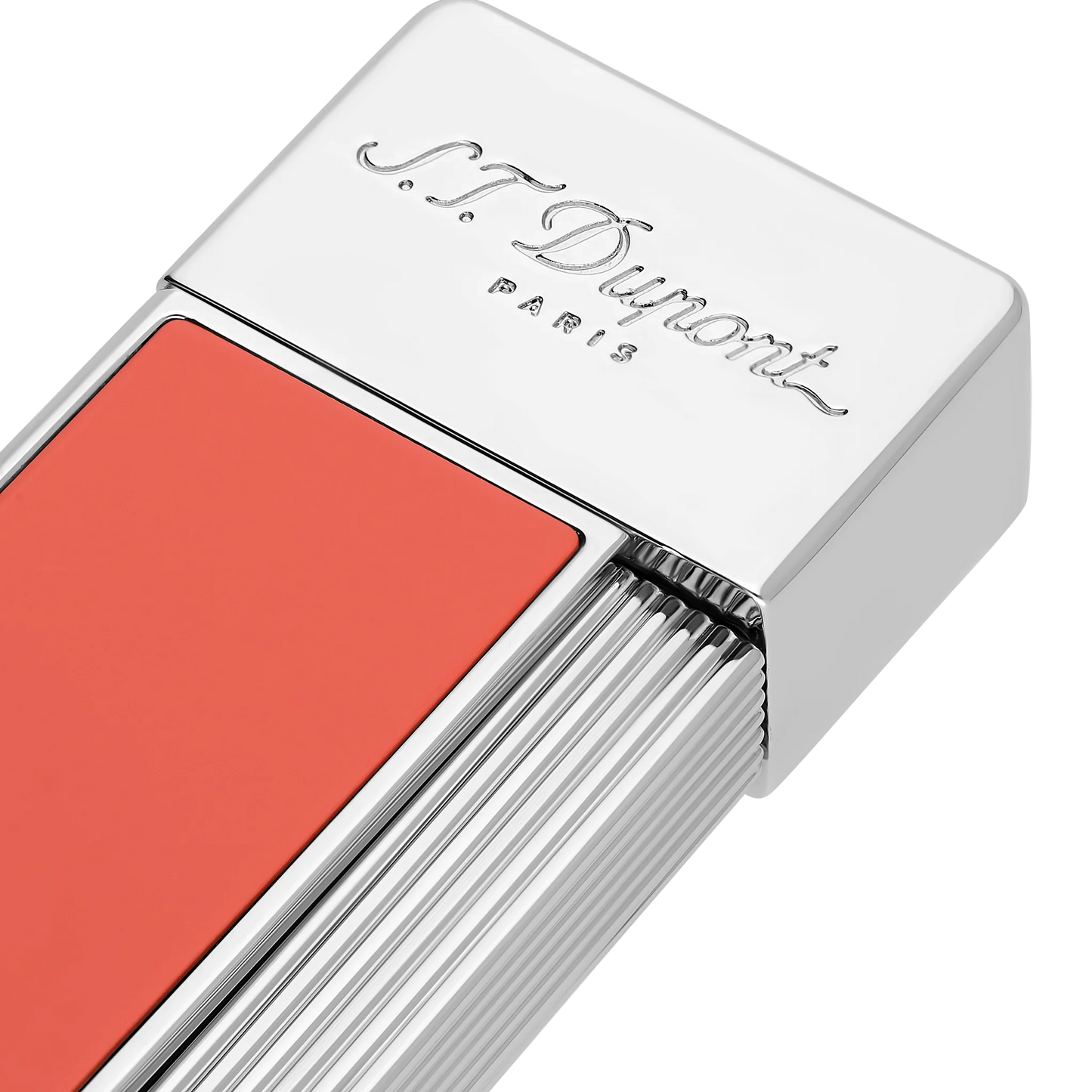 S.T. DUPONT Twiggy Chrome Coral Lighter/Briquet 030011