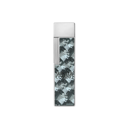 S.T. DUPONT Twiggy Lacquered Grey Palladium Game of Thrones Lighter/Briquet 030013