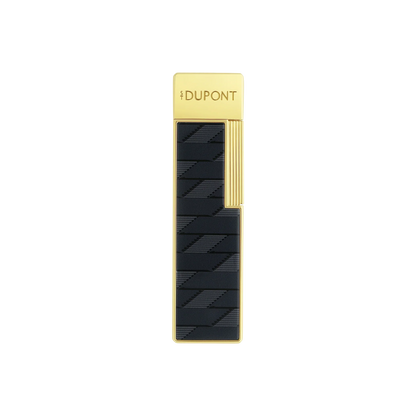 S.T. DUPONT Twiggy Monogram 1872 Black Lacquered Lighter/Briquet 030079