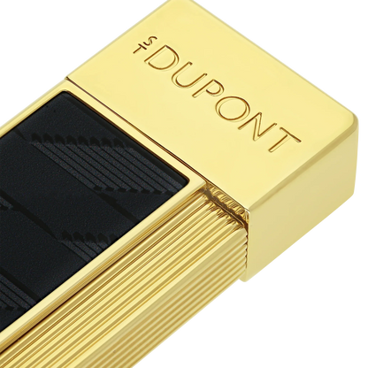 S.T. DUPONT Twiggy Monogram 1872 Black Lacquered Lighter/Briquet 030079