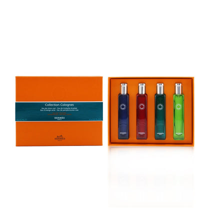 Hermes Colognes Collection Travel Set: Eau D'Orange Verte, Eau De Rhubarbe Ecarlate, Eau De Pamplemousse Rose, Eau De Citron Noir  4x15ml/0.5oz