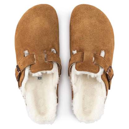 Unisex Boston Shearling Suede Leather Mink Regular/Wide